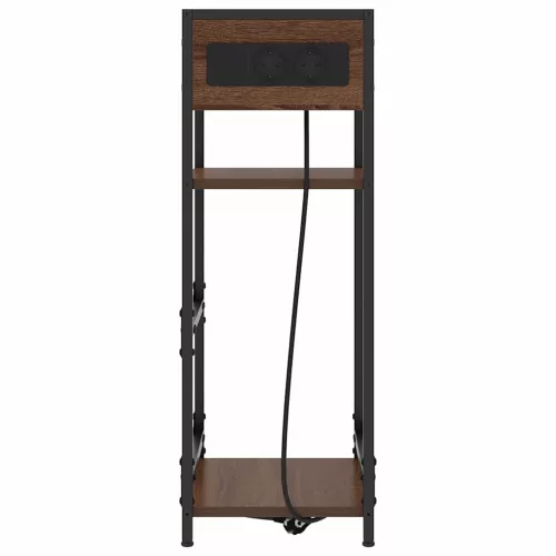 Éjjeliszekrény fiókkal barna tölgy 40 x 27 x 76 cm Faanyag