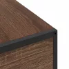 Éjjeliszekrény fiókkal barna tölgy 40 x 27 x 76 cm Faanyag