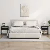 Éjjeli asztal 2 pcs Musta tammi 38 x 30 x 48 cm Faanyag