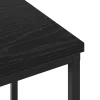 Éjjeli asztal 2 pcs Musta tammi 38 x 30 x 48 cm Faanyag