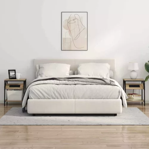 Éjjeli asztal 2 pcs sonoma tölgy 38 x 30 x 48 cm Faanyag