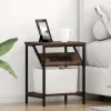 Éjjeli asztal 2 pcs barna tölgy 38 x 30 x 48 cm Faanyag