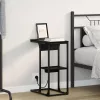 Éjjeli asztal Musta tammi 41.5 x 26 x 60.5 cm Faanyag