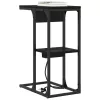 Éjjeli asztal Musta tammi 41.5 x 26 x 60.5 cm Faanyag