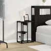 Éjjeli asztal Musta tammi 41.5 x 26 x 60.5 cm Faanyag