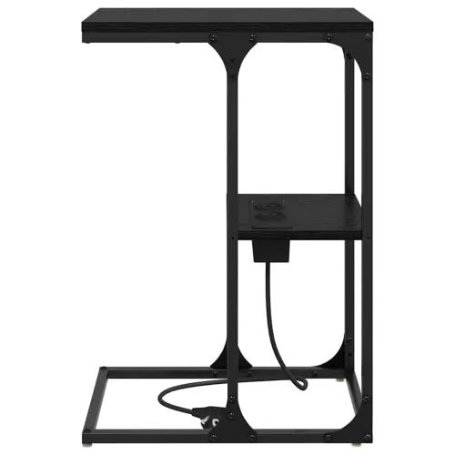 Éjjeli asztal Musta tammi 41.5 x 26 x 60.5 cm Faanyag
