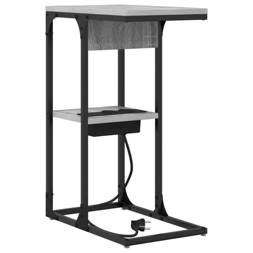 Éjjeli asztal Szürke sonoma 41.5 x 26 x 60.5 cm Faanyag