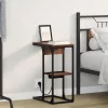 Éjjeli asztal barna tölgy 41.5 x 26 x 60.5 cm Faanyag