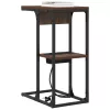 Éjjeli asztal barna tölgy 41.5 x 26 x 60.5 cm Faanyag