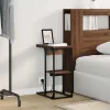 Éjjeli asztal barna tölgy 41.5 x 26 x 60.5 cm Faanyag