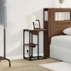 Éjjeli asztal barna tölgy 41.5 x 26 x 60.5 cm Faanyag