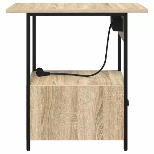 Éjjeliszekrény fiókkal sonoma tölgy 60 x 30 x 61 cm Faanyag