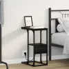 Éjjeliszekrény fiókkal Musta tammi 41.5 x 26 x 60.5 cm Faanyag