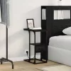 Éjjeliszekrény fiókkal Musta tammi 41.5 x 26 x 60.5 cm Faanyag