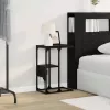 Éjjeliszekrény fiókkal Musta tammi 41.5 x 26 x 60.5 cm Faanyag