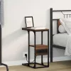 Éjjeliszekrény fiókkal barna tölgy 41.5 x 26 x 60.5 cm Faanyag