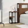 Éjjeliszekrény fiókkal barna tölgy 41.5 x 26 x 60.5 cm Faanyag