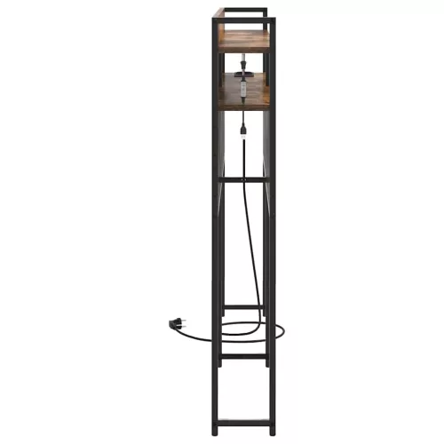 Fejtámla LED -es lámpákkal Füstölt tölgy 120 cm Faanyag