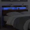 Fejtámla LED -es lámpákkal Füstölt tölgy 135 cm Faanyag