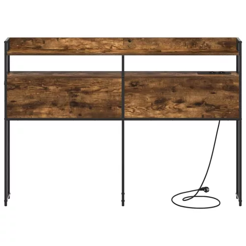Fejtámla LED -es lámpákkal Füstölt tölgy 135 cm Faanyag