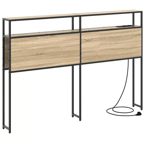 Tároló fejtámla polcokkal tárolóval sonoma tölgy 135 cm Faanyag