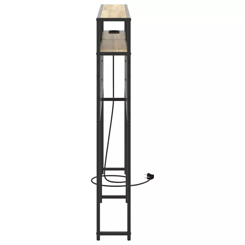 Tároló fejtámla polcokkal tárolóval sonoma tölgy 135 cm Faanyag