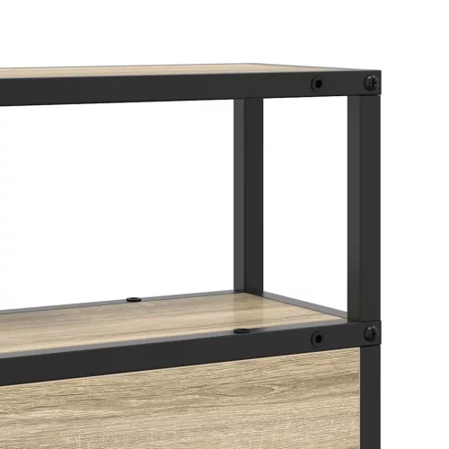 Tároló fejtámla polcokkal tárolóval sonoma tölgy 135 cm Faanyag