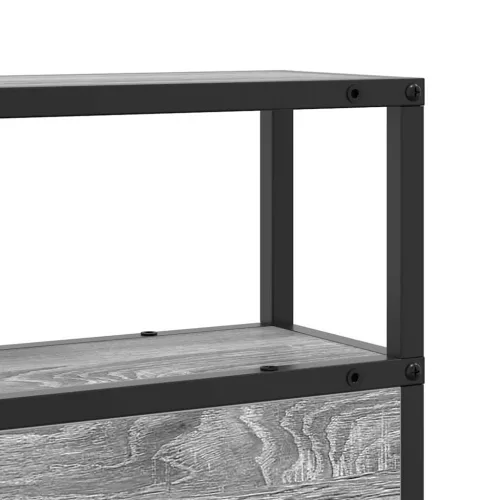 Tároló fejtámla polcokkal Szürke sonoma 135 cm Faanyag