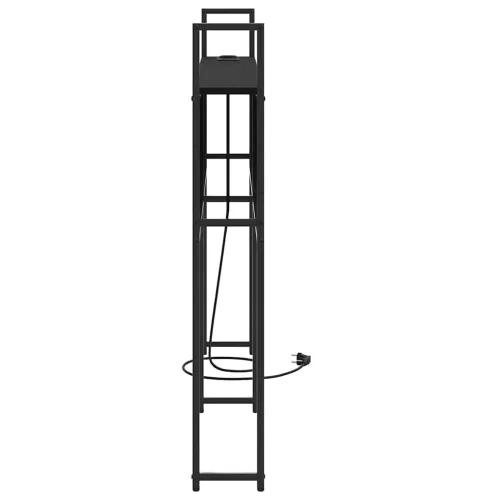 Tárolós Fejtámla Töltő Állomással Musta tammi 120 cm Faanyag