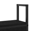 Tárolós Fejtámla Töltő Állomással Musta tammi 120 cm Faanyag