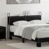 Tárolós Fejtámla Töltő Állomással Musta tammi 140 cm Faanyag