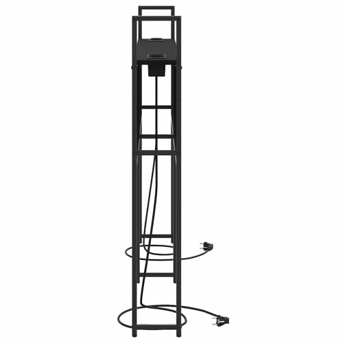 Tárolós Fejtámla Töltő Állomással Musta tammi 140 cm Faanyag