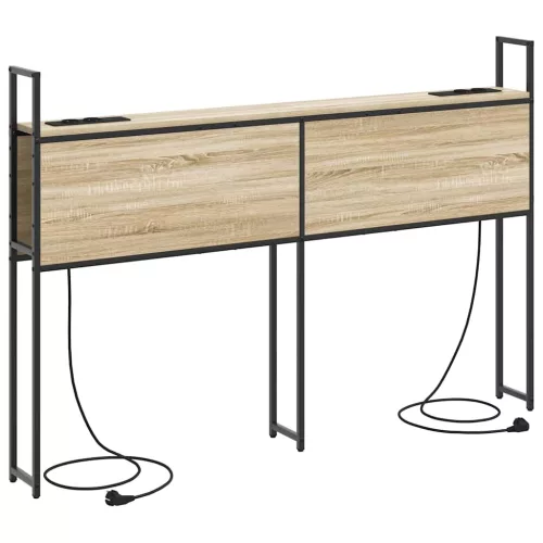 Tárolós Fejtámla Töltő Állomással sonoma tölgy 160 cm Faanyag