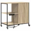 Irodai szekrény kerékkel sonoma tölgy 76 x 41 x 72 cm Faanyag