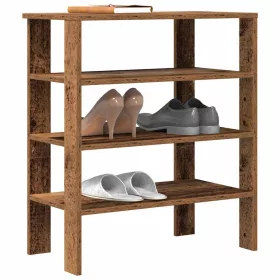 Antik fa szerelt fa cipőtartó 61x32x70 cm