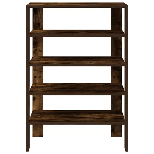 Füstös tölgy színű szerelt fa cipőtartó 61x32x87,5 cm