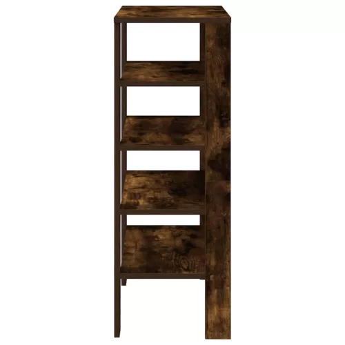 Füstös tölgy színű szerelt fa cipőtartó 61x32x87,5 cm