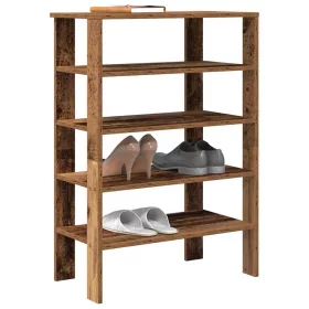 Antik fa szerelt fa cipőtartó 61x32x87,5 cm