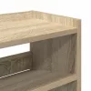 Sonoma tölgy színű szerelt fa cipőtartó 80x25x100 cm