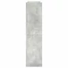 Betonszürke szerelt fa cipőtartó 80x25x100 cm