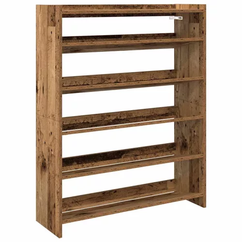 Antik fa szerelt fa cipőtartó 80x25x100 cm
