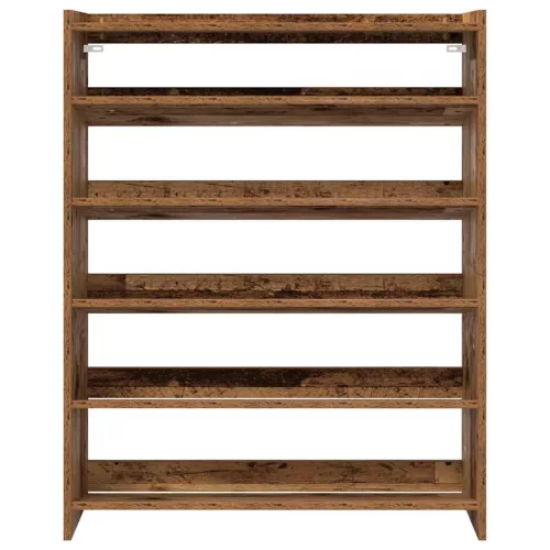 Antik fa szerelt fa cipőtartó 80x25x100 cm
