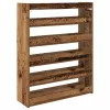 Antik fa szerelt fa cipőtartó 80x25x100 cm