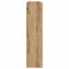 Kézműves tölgy színű szerelt fa cipősszekrény 80x25x100 cm