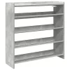 Betonszürke szerelt fa cipőtartó 80x25x81 cm