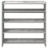 Betonszürke szerelt fa cipőtartó 80x25x81 cm