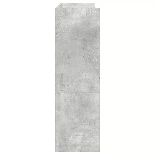 Betonszürke szerelt fa cipőtartó 80x25x81 cm