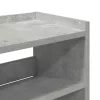 Betonszürke szerelt fa cipőtartó 80x25x81 cm