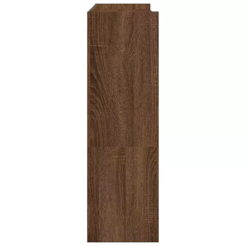 Barna tölgy színű szerelt fa cipőtartó 80x25x81 cm