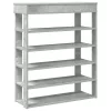 Beton tölgy szerelt fa cipőtartó 80x30x98 cm